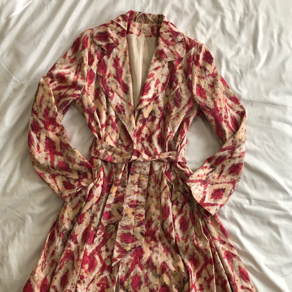 Vintage Linen Coat Dress size 8